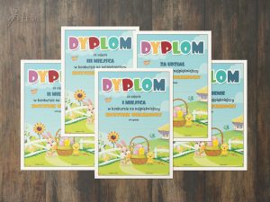 Zestaw dyplomów: Koszyczek wielkanocny