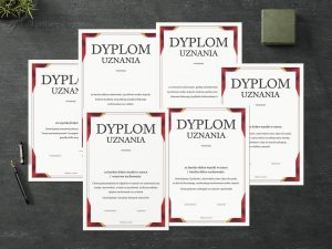 Dyplomy uznania - wzór 1