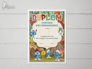Dyplom ukończenia roku: Smerfy