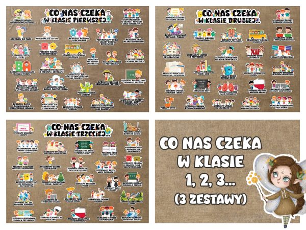 Zestaw: Co nas czeka w klasie 1, 2 i 3