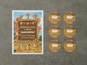 Dyplom powitalny i medale: Kangurki