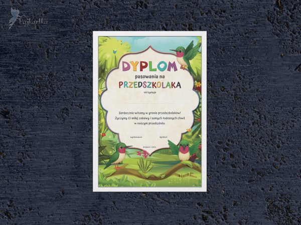 Dyplom pasowania: Koliberki