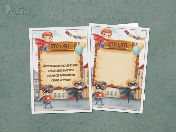 Kartka dla solenizanta: Superbohaterowie