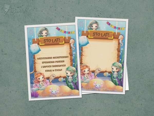 Kartka dla solenizanta: Syrenki