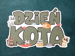 Napis: Dzień Kota