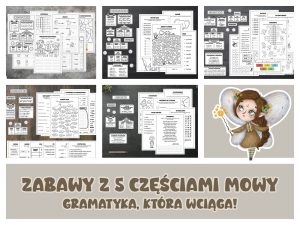 Zabawy z 5 częściami mowy