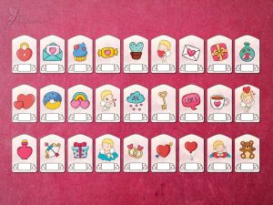 Walentynkowe winietki