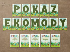 Pokaz ekomody - girlanda i zestaw dyplomów